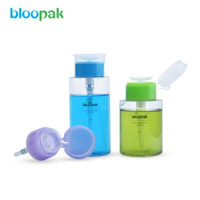 China Non Spill Bottle Liquid Pump Nail Pump Dispenser For Nailing Pump for sale