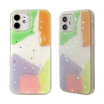 China Shockproof Epoxy Marble Phone Case For iPhone 13 pro Max Luxury Soft TPU 2 in 1 Silicone Cell Phone Case for sale