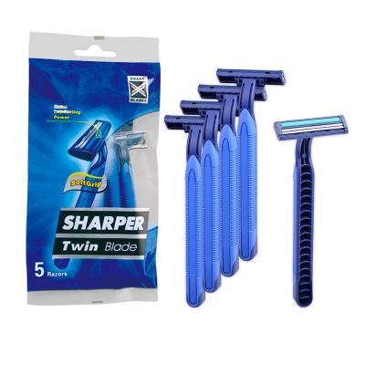 China Twin Blade Two Blade Disposable Razor for sale