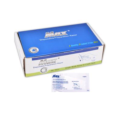 China Single Blade Prep Medical Single Blade Razor Disposable Razor for sale