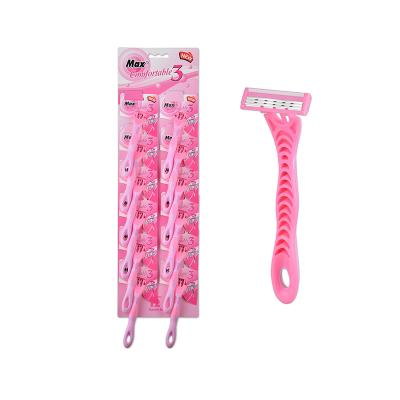 China Triple Blade Women Disposable Razor Hot Sale Triple Blade for sale