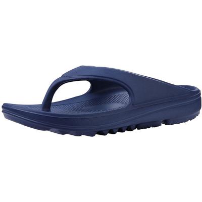 China New Design Fashion Trend Design Natural Rubber Men's Soft Flip Flop EVA Adults Beach Slippers For 2022 for sale