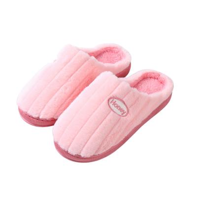 China Fashion Trend Low Moq OEM Memory Foam Slip On Soft Furry Unisex Winter Plush Indoor Bedroom Slipper Shoes For Man Woman for sale