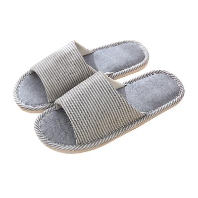 China New fashion trend fashion indoor warm washable unisex bedroom shoes cotton opean toe slipper for sale