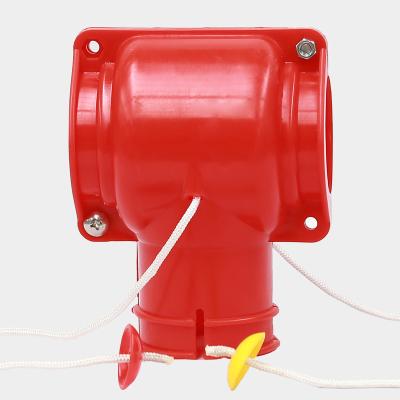 China Save Cost Livestock Feed Dispenser Animal Husbandry Equipment T-shape Plastic Automatic Drop Adapter Pig Feeding System for sale