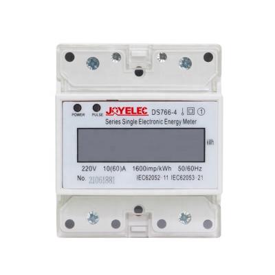 China JOYELEC Rail Mounted KWH Din Meter Electric Current Meter Portable Watt Hour Electric Power Meter DS766-4 DS766-4 for sale