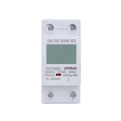 China JOYELEC din rail watt meter LED display voltage and current meter SS766NL SS766NL din rail ammeter electric power din rail watt meter for sale