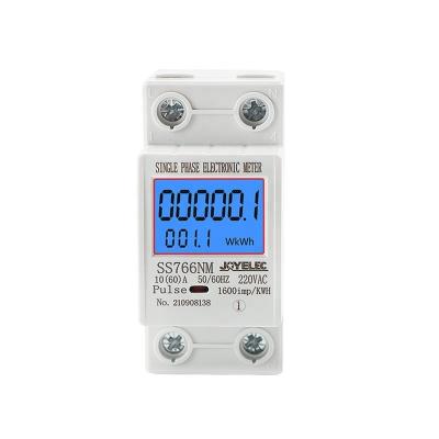 China JOYELEC din rail watt meter LED display voltage and current meter SS766NM SS766NM electric power din rail ammeter din rail watt meter for sale