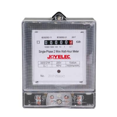 China JOYELEC Single Phase Wire Electric Energy Meter, Electronic Digital Electric Energy Meter, KWH Meter, S121H S121H for sale