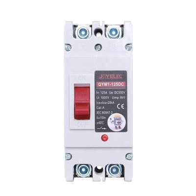 China JOYELEC QYM1-125DC 2P 250A DC MCCB Circuit Breaker Solar Overload Protection for 20KA PV Power Station for sale