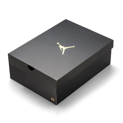 China Large Recyclable Luxury Shoe Packaging Box Hardboard Paper Shoe Box Shoe Boxes With Custom Logo for sale