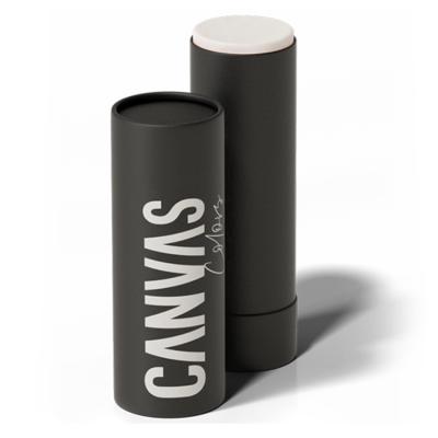 China Handmade biodegradable cardboard lift up lipstick tube eco deodorant stick black paper container for sale