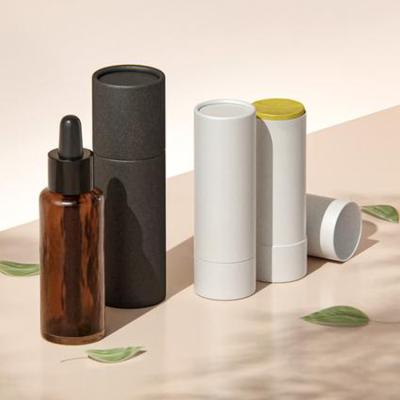 China Handmade Custom Mini Cylinder Lip Balm Tubes Essential Oil Bottle Packaging Box 10ml Perfume Paper Tube for sale