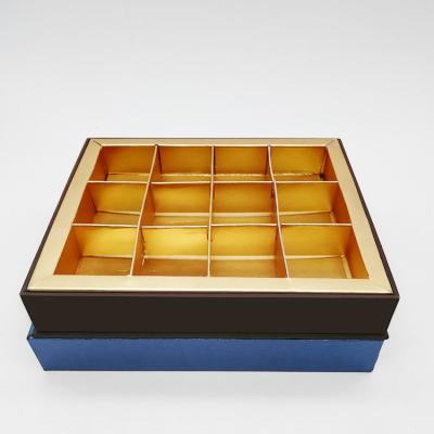 China Custom Handmade Logo Luxury Hard Rigid Chocolate Paper Box Gift Box With Lid for sale