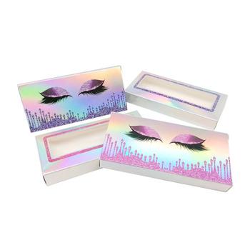 China Handmade Custom Printing Eyelash Box Kraft Paper Cosmetic Box Packaging for sale