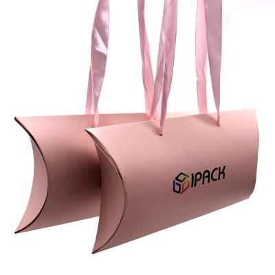 China Recyclable Luxury Custom Pink Paper Box Hair Product Packaging Box For Hair Extensions for sale