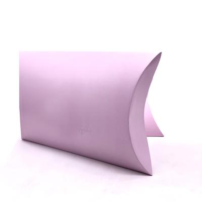 China Wholesale Luxury Colorful Handmade Custom Logo Kraft Paper Pillow Box For Gift Jewelry for sale