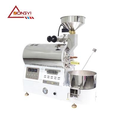 China 2019 outdoor good look small coffee burner 500g 1kg 1.5kg electric or gas heating roasting machine for sale