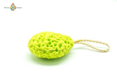 China Green Natural Bath Sponge , Polyurethane Recycable Odorless Hypoallergenic sponge for baby bath for sale