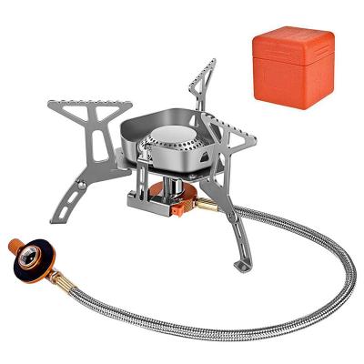 China Portable Backpack Backpacking Light Windproof Burner Stove Camping Gas Stove Cooking Camp Stove With Candle for sale