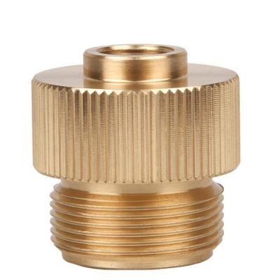 China Copper Canister Adapter Gas 58 Butane Fuel Tank Adapter Propane Outdoor Canister Adapter for sale