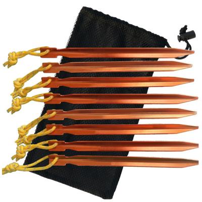 China Refelctive Paracord Tent Stakes Pegs 10-Piece 7