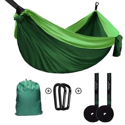 China Outdoor patio hammock for loads of up to 300 kg, 300 x 200 cm, with heavy-duty carabiners and straps, ideal for hiking, camping for sale