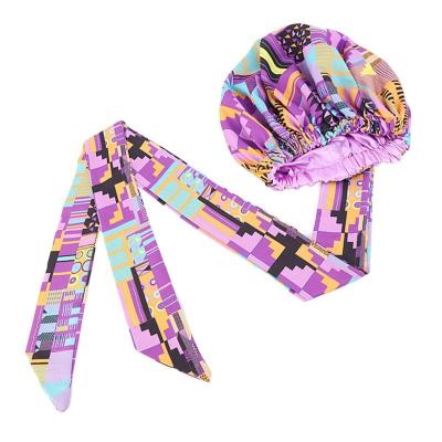 China Multifunctional new product African turban print ribbon spot polyester turbans for ladies for sale