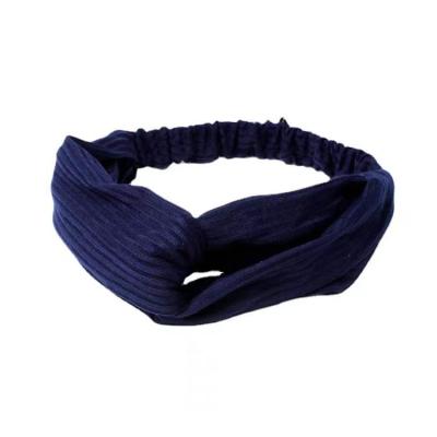 China Fixed hair 2022hairbands Korea design latest cute elastic knitted elastic hair bands women headbands for sale