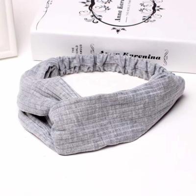 China Fixed hair 2022hairbands Korea design latest cute elastic knitted elastic hair bands women headbands for sale