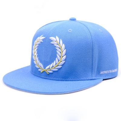 China COMMON Customized Flat Bill Snapback Baseball Cap Hat With 3D Embroidered Logo for sale