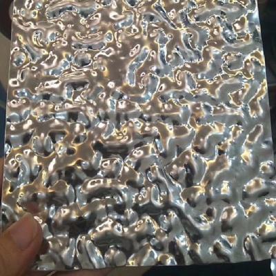 China 304 Stainless Steel Water Ripple Sheets thickness 0.3 - 2.5mm SS Sheet Water Wave Sheet for sale