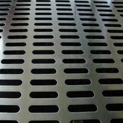 China Slotted Hole Perforated Sheet Stainless Steel 201 304 316L Size 2 X 20/ 3 X 20 / 4 X 20mm For Follor Panel for sale