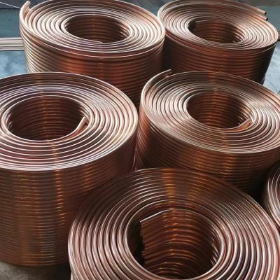 China AC Copper Pipe / Tube Coil C10100 Cooper Tube / C10100 Cooper Pipe For Air Conditioners 99.99% for sale