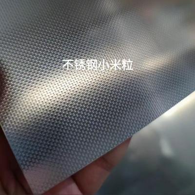 China Linen Pattern Stainless Steel Embossing Sheet AISI304 4ft*8ft SS Sheet for sale