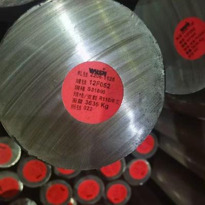 China Duplex Stainless Steel Round Bar UNS S31800 / 2205 /F60 Round Rod SA276 for sale