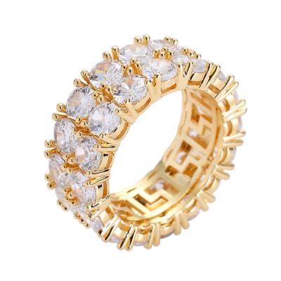 China Minimalist Zircon Diamond Gold Plated Ring of FASHION Jewelry Jewelry Rings for sale