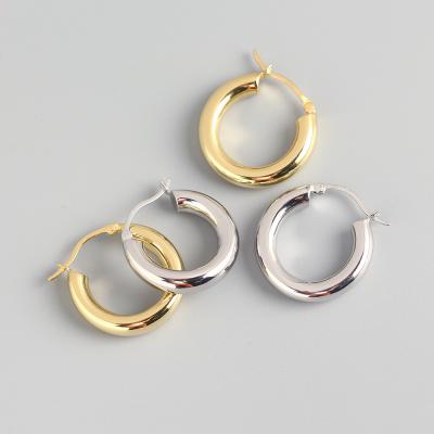 China New S925 Ring Earrings Elegant Women Gift Hiphop circular jewelry 2021 for sale