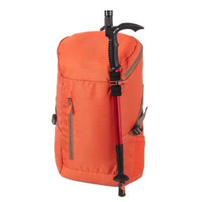 China Outdoor Sport Waterproof Light Weight Hiking Backpack 22 Liters Orange Recycling Backpack for sale