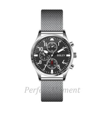 China OEM Sports Watch Stainless Steel Mesh Strap Men's Non-Specific Quartz Casual Watch Male Watch for sale