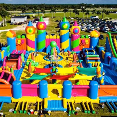 China PVC Commercial Inflatable Outdoor Amusement Park Playground Bounce House Combo for sale