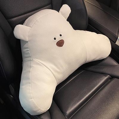 China Sports Support Summer Silk Cartoon Waist Pillow Car Waist Ice Cushion Cute Car Cushion for sale