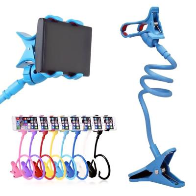 China Clip Adjustable Universal Desktop Mount Frame Flexible Long Arm Lazy Mobile Cell Phone Holder for sale