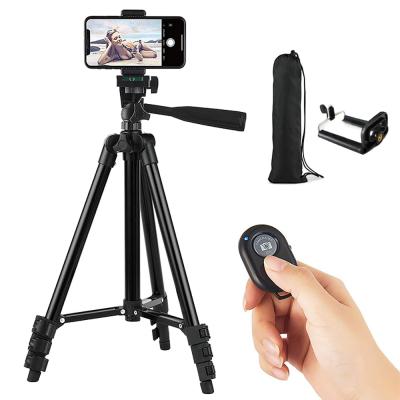 China Foldable Aluminum Phone Tripod Camera Tripod Universal Smartphone Mount for sale