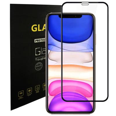 China thinnest 5D edge to edge tempered glass for iPhone 11 tempered glass screen protector 5D, 2.9D edge to edge screen protector for sale