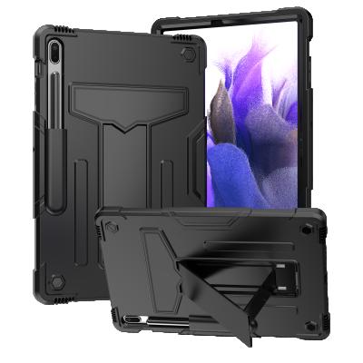 China Portability and Protection Kids Tablet Shockproof Stand Holder Silicone Cover Tablet Case for Samsung Galaxy Tab S7 Fe 12.4 2021 for sale