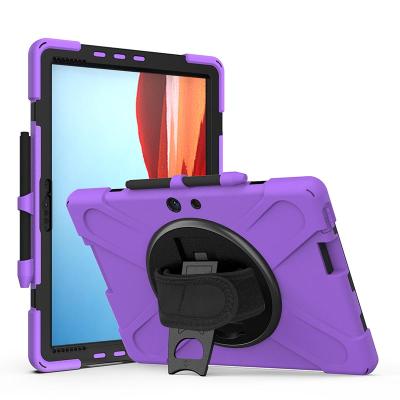 China Portability and Protection Hands Strap 3 in 1 Rugged Silicone Tablet Case for Microsoft Surface Pro X 13 inch Tablet Covers for sale