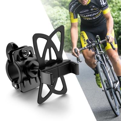 China Flexible ABS Smartphone Motorcycle Bike Mobile Phone Mount Stand Holder Bicycle Cell Phone Holder for sale