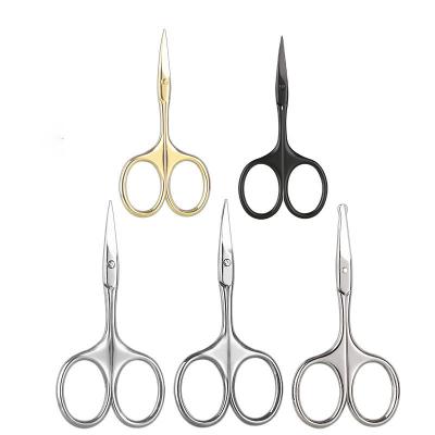 China Durable High Quality Eyebrow Nose Hair Scissor Makeup Eyelash Trimmer Facial Hair Remover Tool Beauty Scissors for sale