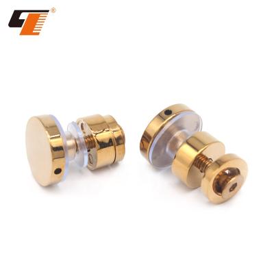 China The Shower Room Factory Direct Selling Titanium Gold Color Glass Door Glass Corner Connector Fit Pipe Flange for sale